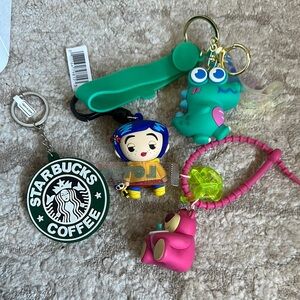 Colorful Kids Toy Keychain Set